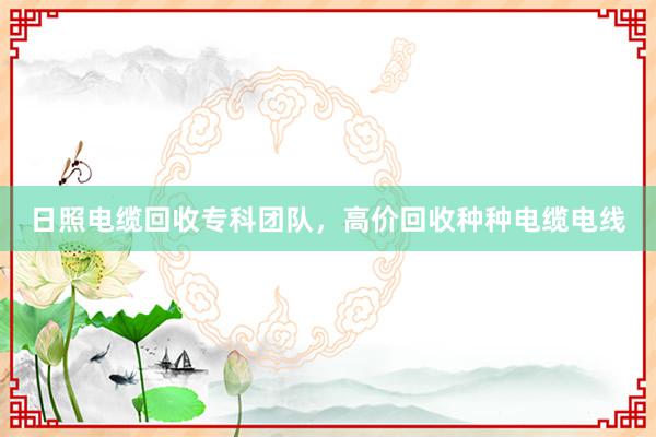 日照电缆回收专科团队，高价回收种种电缆电线